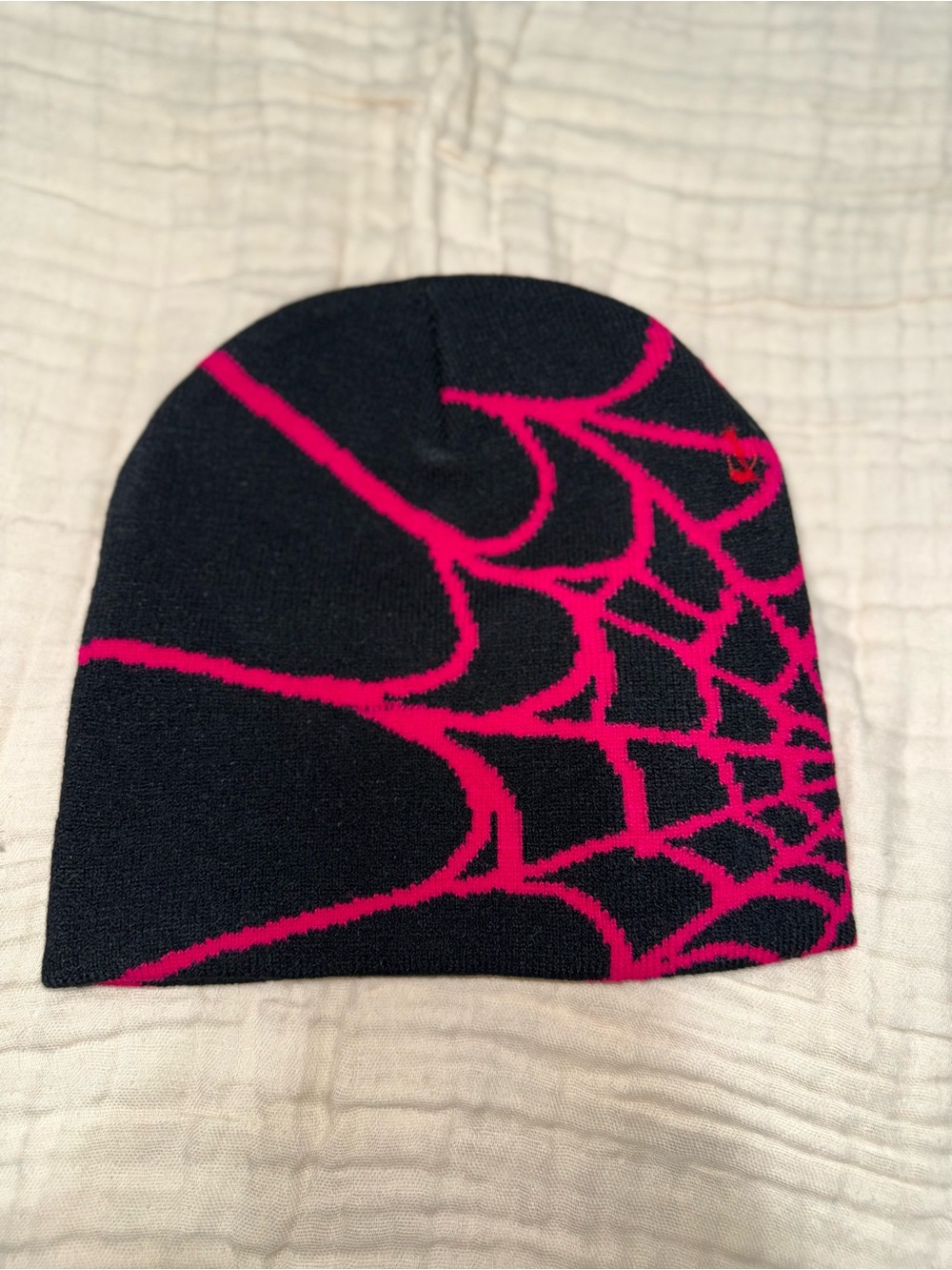 Unisex Black & Hot Pink Spider